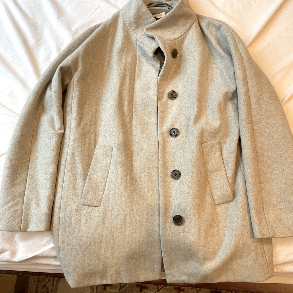 CLOSET CLEAN OUT!!! J Crew Gray Wool Coat - Size 6